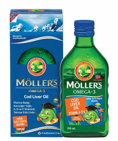 Möllers Omega 3 Tutti Frutti Aromalı Balık Yağı 150 ml