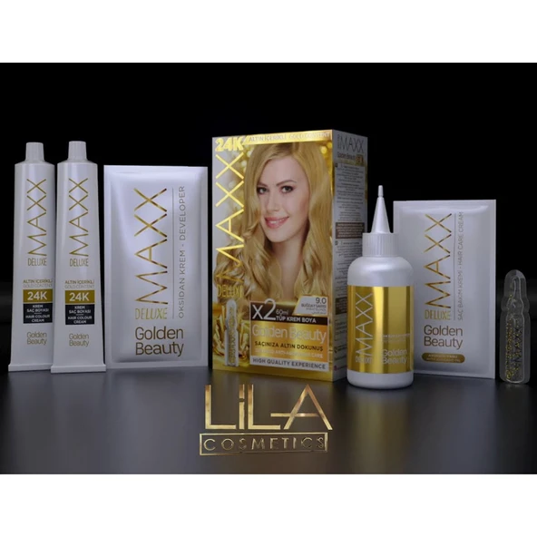 MAXX DELUXE GOLDEN BEAUTY 3 66 Patlıcan Moru Set Boya 2 li Kutu - 3
