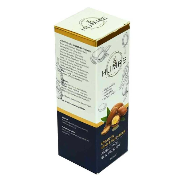 Humre Argan Yağlı E Vitaminli El ve Yüz Kremi 150 ML - 4