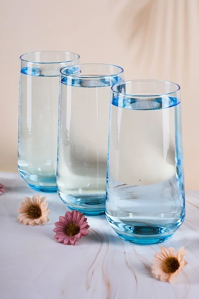 Paşabahçe 420015 allegra bardak su bardağı - 6 lı meşrubat bardağı gri ürün görseli 1