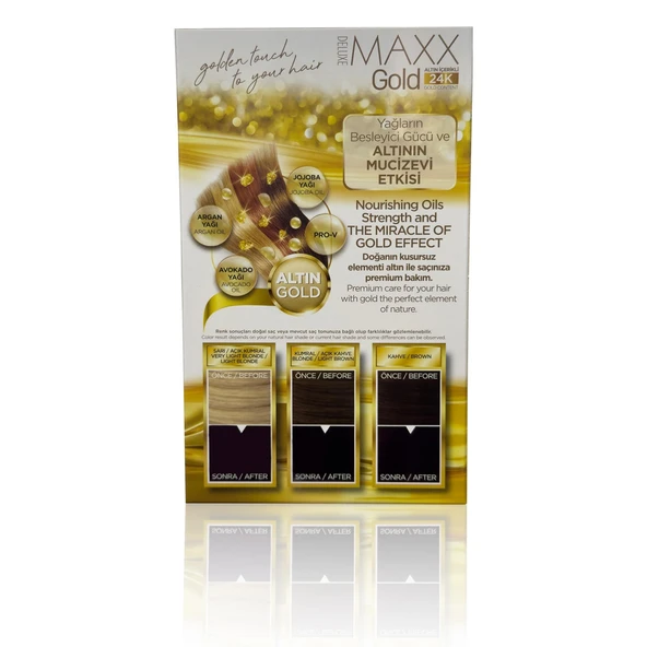 MAXX DELUXE GOLDEN BEAUTY 3 66 Patlıcan Moru Set Boya 2 li Kutu - 2