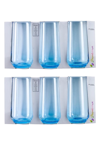 Paşabahçe 420015 allegra bardak su bardağı - 6 lı meşrubat bardağı gri - Resim 4