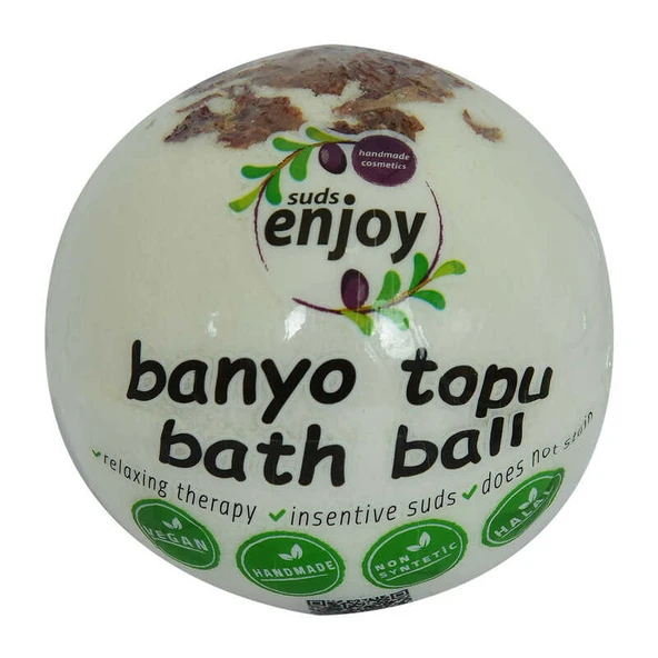 Beyaz Gül El Yapımı Banyo Küvet Topu Sabunu Beyaz 90-120 Gr - 4