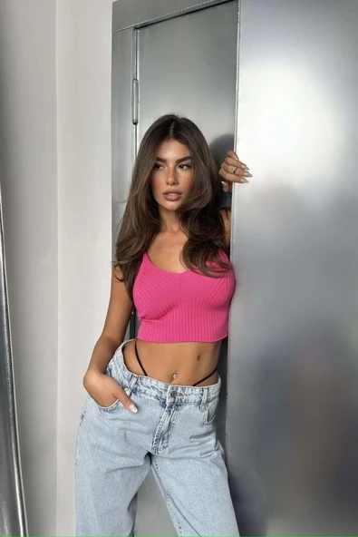 V Yaka Crop Bluz - 3