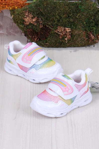 Vicco 346.B23Y.181 Beyaz Kita Işıklı Kız Çocuk Ayakkabı - Resim 3