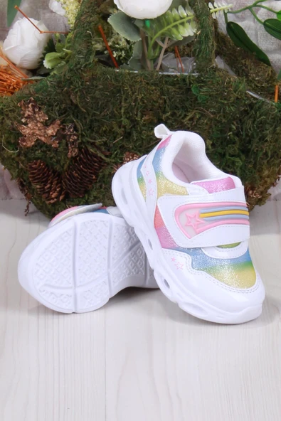 Vicco 346.B23Y.181 Beyaz Kita Işıklı Kız Çocuk Ayakkabı - Resim 2