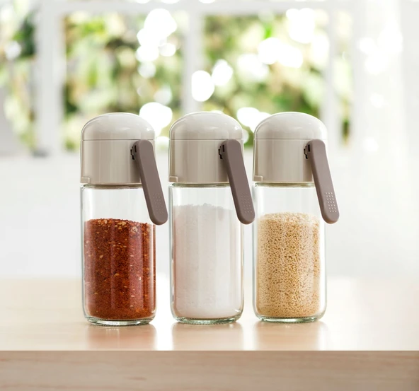 Pinmoo Easy Ayarlı Tuzluk-Biberlik- Baharatlık 250 ml.