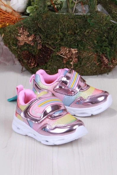 Vicco 346.B23Y.181 Pembe Kita Işıklı Kız Çocuk Ayakkabı