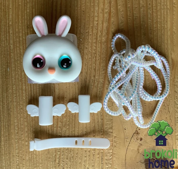 Brokoli Home iPhone 18W/20W Uyumlu Şarj Kılıfı, Şarj Kablosu Örme Aparatı, Kablo Koruyucu Aparatı, Toparlayıcı - 3