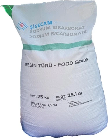 Şişecam Saf Karbonat İçilebilir Sodyum Bikarbonat Besin Türü Toz Soda 25 kg
