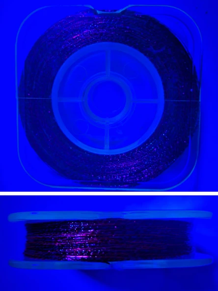 Eagenset Hazır Çapari Kombini Boru Sim Ultraviyole Uv Neon Kırmızı - Fuşya Makara - Resim 2