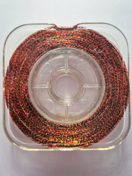 Eagenset Hazır Çapari Kombini Boru Sim Ultraviyole Uv Neon Kırmızı - Fuşya Makara - Resim 5