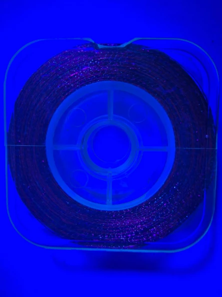 Eagenset Hazır Çapari Kombini Boru Sim Ultraviyole Uv Neon Kırmızı - Fuşya Makara - Resim 6