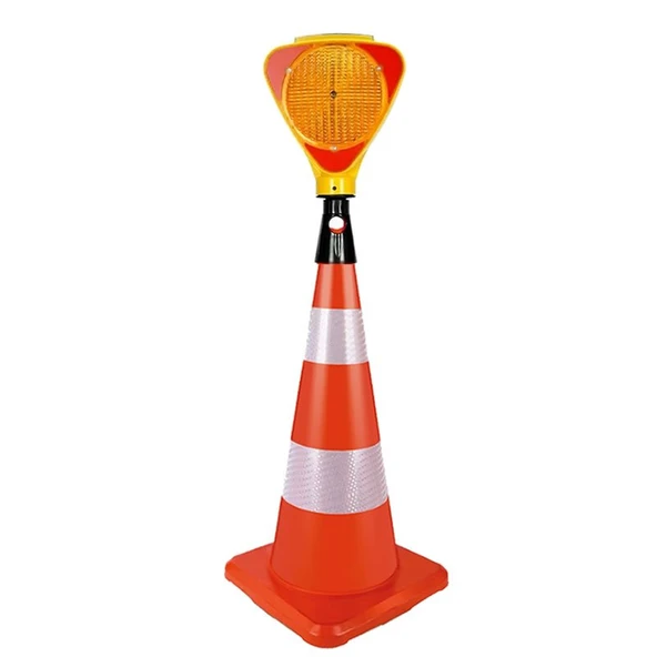 Trafik Yol Konisi Reflektifli 75cm İşyeri Otopark Dükkan PVC Kırılmaz Esnek Trafik Dubası Delinatör - 4
