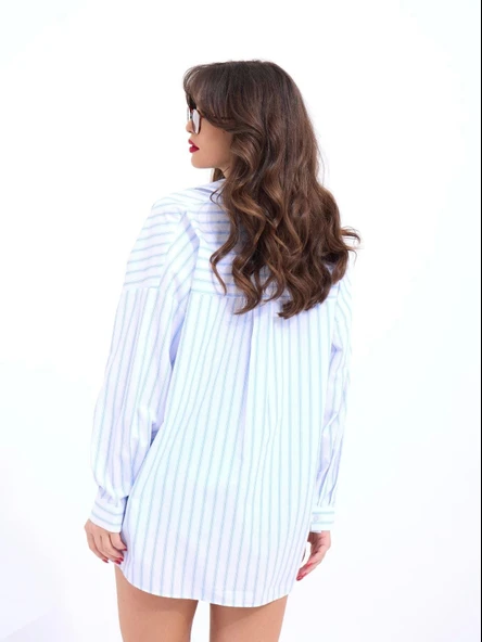 5213 GÖMLEK-LOS ANGELES ÇİZGİLİ - 4