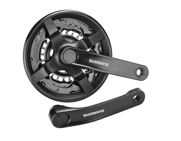 Shimano FC-TY301 Aynakol 3x7X8V Siyah 42x34x24T 170mm - 3