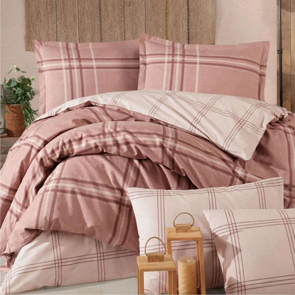 Clasy Ranforce Nevresim Takımı Çift Kişilik Capella V2 Kahve - Resim 2