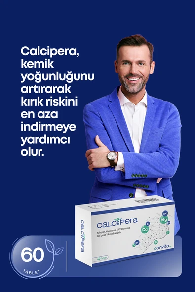 CALCİPERA KALSİYUM MAGNEZYUM D3K2 VE BOR İÇEREN 60 TABLET ürün görseli 1
