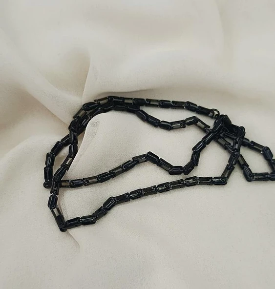 Çelik Siyah Zincir Kolye 316 L Paslanmaz Kolye Unisex Gerdanlık