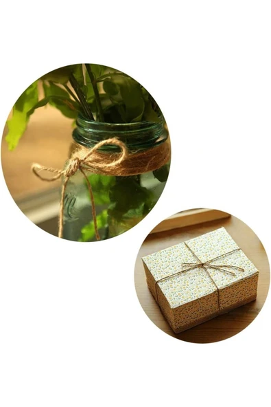 Temsan Hasır Jüt İp-Kırnap İpi-Keten İp 10 Adet TM131 - Resim 4