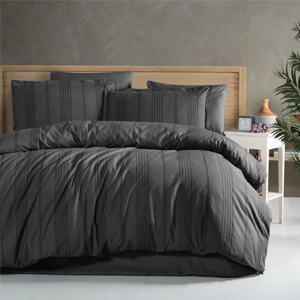 Clasy Çift Kişilik Nevresim Takımı Arakis V4 Füme - Resim 2