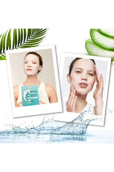 Garnier Hyaluronik Aloe Tazeleyici Kağıt Yüz Maskesi - Resim 2