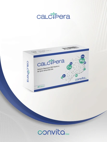 CALCİPERA KALSİYUM MAGNEZYUM D3K2 VE BOR İÇEREN 60 TABLET