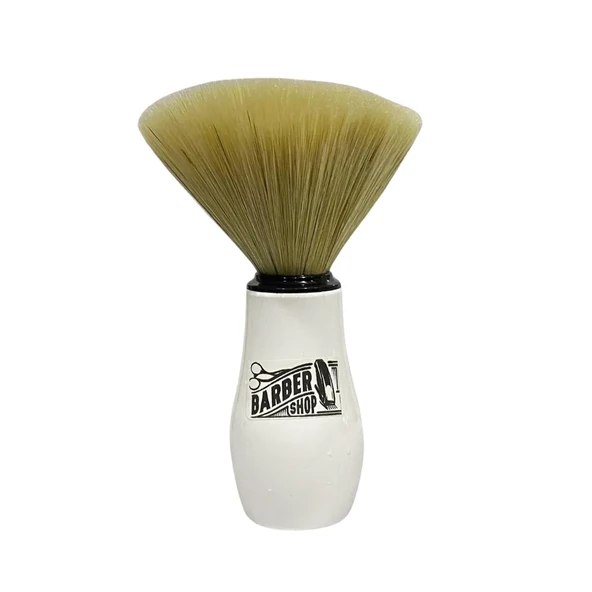 Barber Shop Ense Fırçası - Beyaz