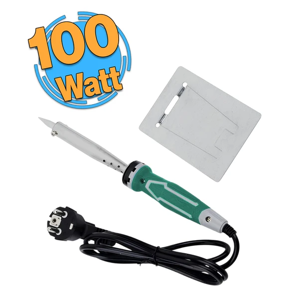 Lehim Makinesi Havya 100 W Elektrikli Hızlı Isıtma Değiştirilebilir Uç 1 Adet