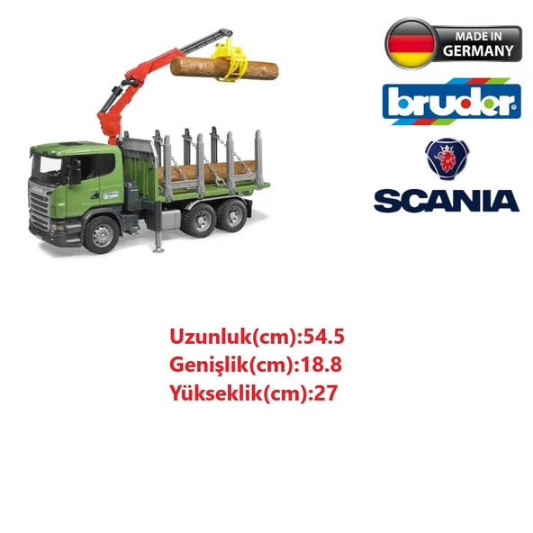 Bruder Scania R-Serisi Kütük Taşıyıcı Kamyon - 2