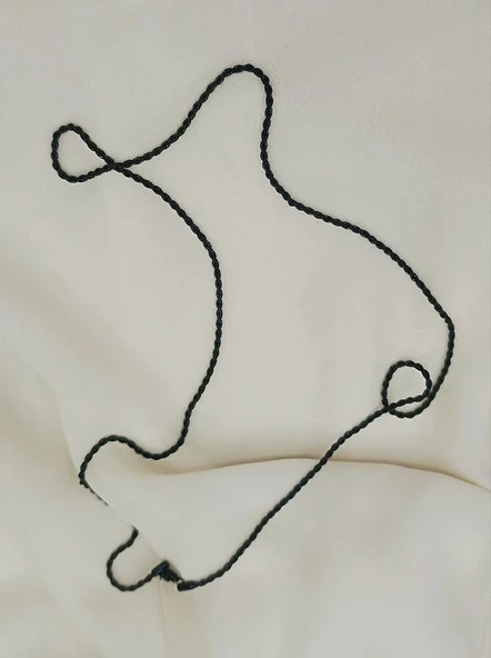 Çelik Siyah Zincir Kolye 316 L Paslanmaz Kolye Unisex Gerdanlık