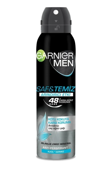 Garnier Men Saf Ve Temiz Aerosol 3600542342094 - Resim 2