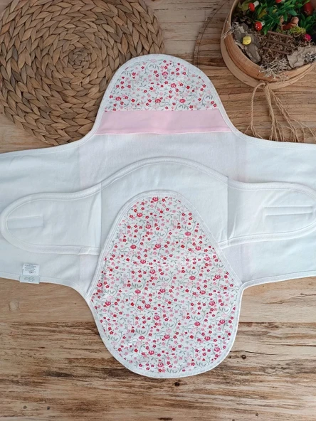 Eterelle Yenidoğan İlkbaharın Tavşanı Nakışlı Çıt Çıt Kapamalı Bebek Kundak Ekru - 3