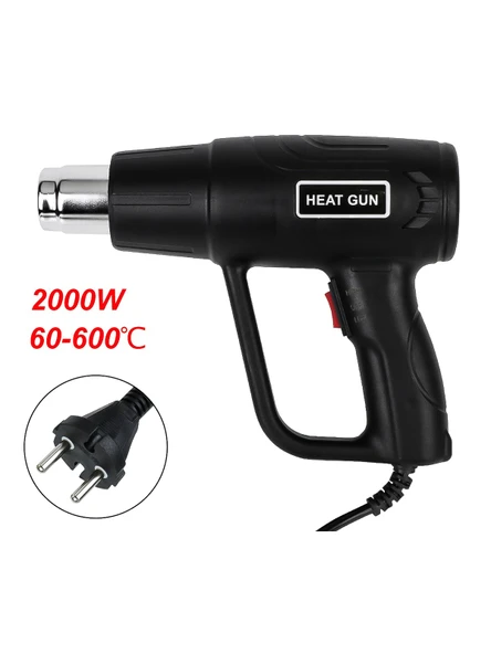 Rowermax Sıcak Hava Tabancası 2000 Watt Çift Kademeli Termik Koruma Sıcak Hava Makinesi - 4