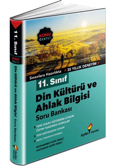 11. Sınıf Din Kültürü ve Ahlak Bilgisi Konu Özetli Soru Bankası Aydın Yayınları