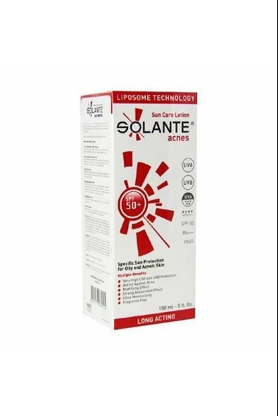 Solante Acnes Losyon SPF50 150 ml