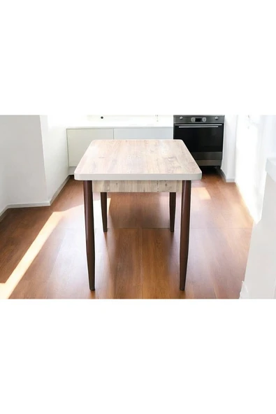 Yemek Masası Mdf 4 Kişilik 70x110cm Kaliteli Sabit Mutfak Masası Mobilya - 8