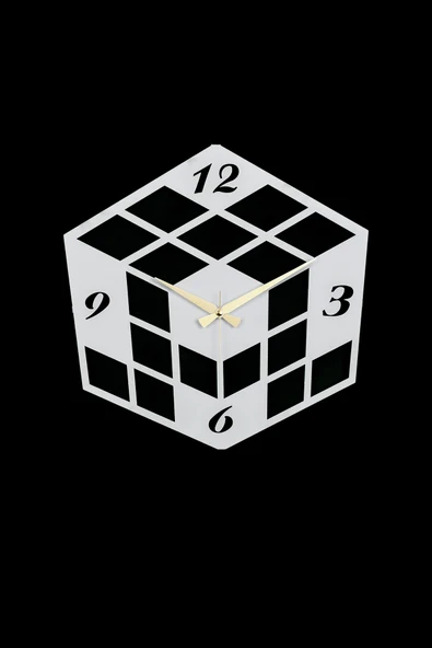 MOOCLOCK Küp Model Duvar Saati - Resim 2