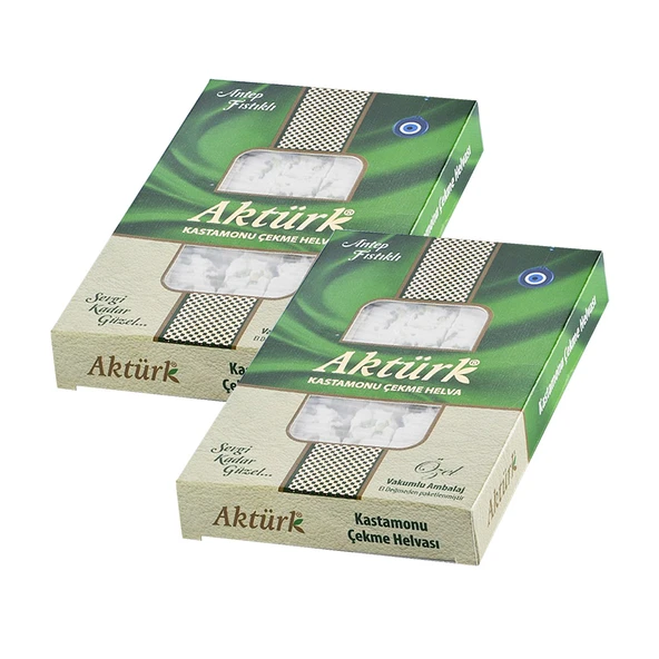 Aktürk Kastamonu Çekme Helva Antep Fıstıklı 250 gr x 2 Adet