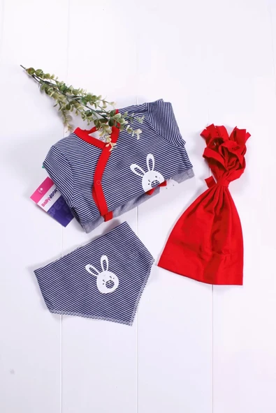 Eterelle Love Desenli Erkek Bebek 4'lü Tulum Seti - 2