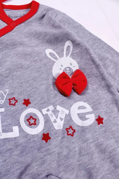Eterelle Love Desenli Erkek Bebek 4'lü Tulum Seti - 4