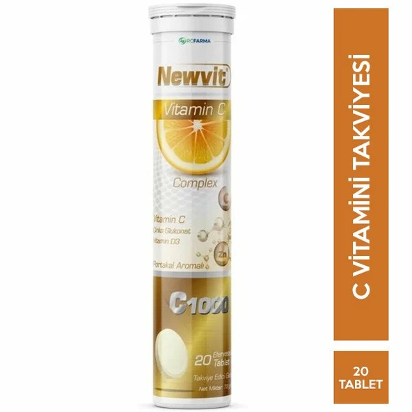 Newvit Vitamin C Complex Efervesan 20 Tablet