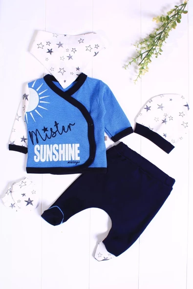 Eterelle Sun Shine Desenli 5'li Erkek Hastane Çıkışı