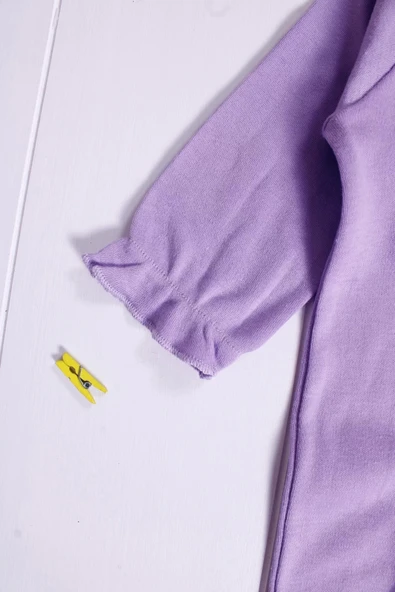 Eterelle Robası Astarlı Fiyonk Şapkalı Kız Bebek Tulum - 6