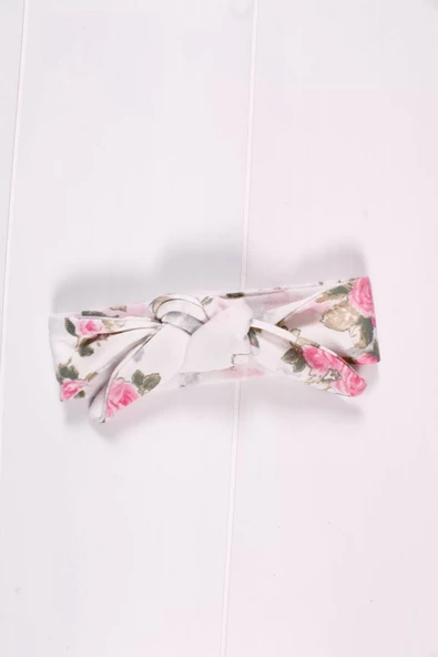 Eterelle Çiçek Desenli Fiyonk Bandanalı Kız Elbisesi - 6