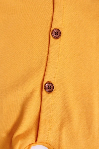 Eterelle Düğmeli Önden Açık İnterlok Tulum - Resim 5