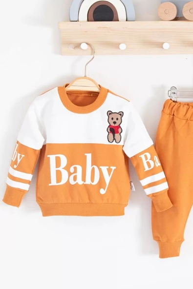 Eterelle Baby Desenli 2'li % 100 Pamuk Erkek Bebek Takımı - 2