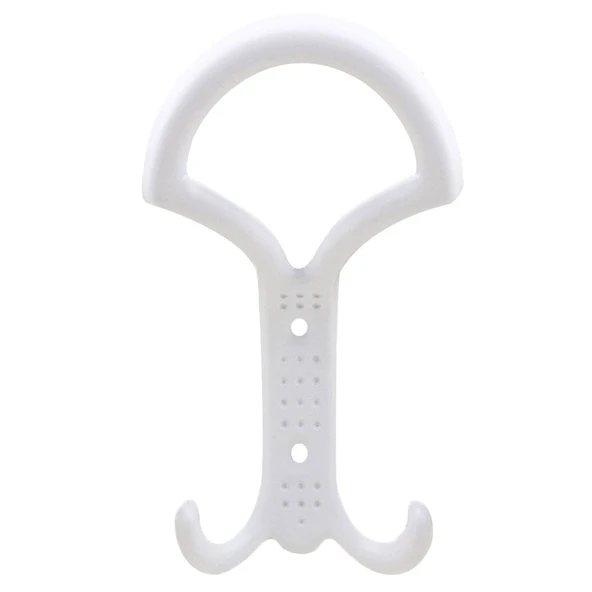 Portmanto Vestiyer Duvar Askısı Metal Dolap Elbise Askılığı Beyaz 5 Adet - 2