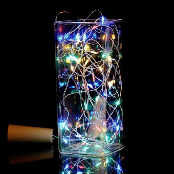 3 METRE RENKLİ PİLLİ LED IŞIK RENKLİ LED IŞIK RENKLİ YILBAŞI AĞACI IŞIĞI RENKLİ NOEL IŞIĞI CHRİSTMAS LED LİGHT PARLAK PERİ LED IŞIK - Resim 4