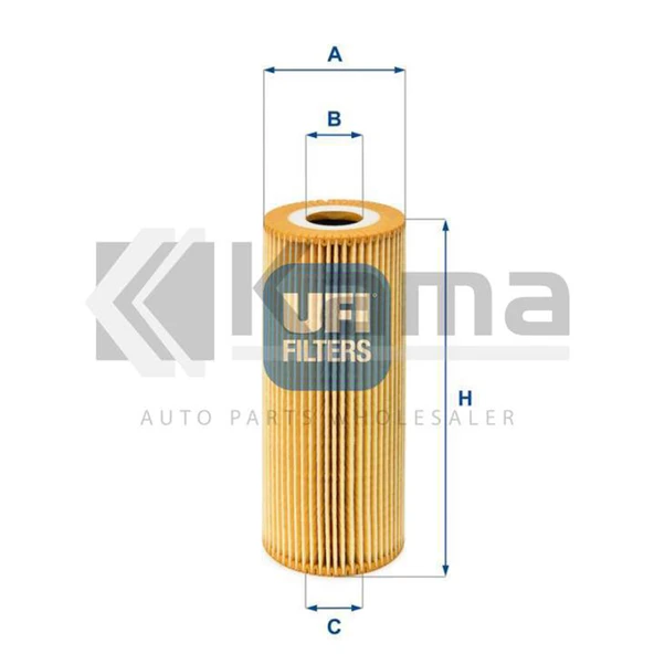 74115562-038115466A YAĞ FİLTRESİ VW GOLF-4 / BORA / LT / CRAFTER (ANJ/AVR/AGR/ALH/BJK1.9TDI/2.5TDI) 97- İTHAL